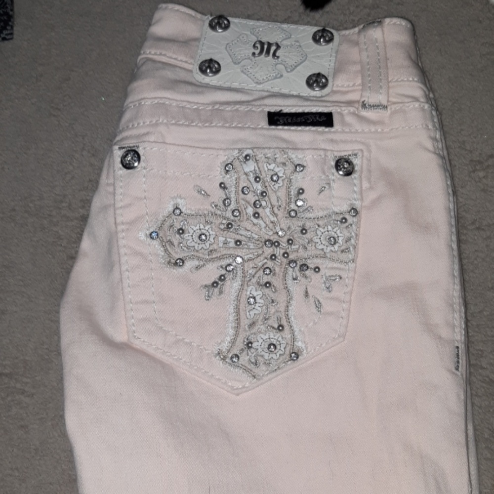 Bubble gum pink missme skinny jeans